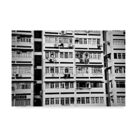 American School 'Hong Kong Apartment Black And White' Canvas Art,12x19